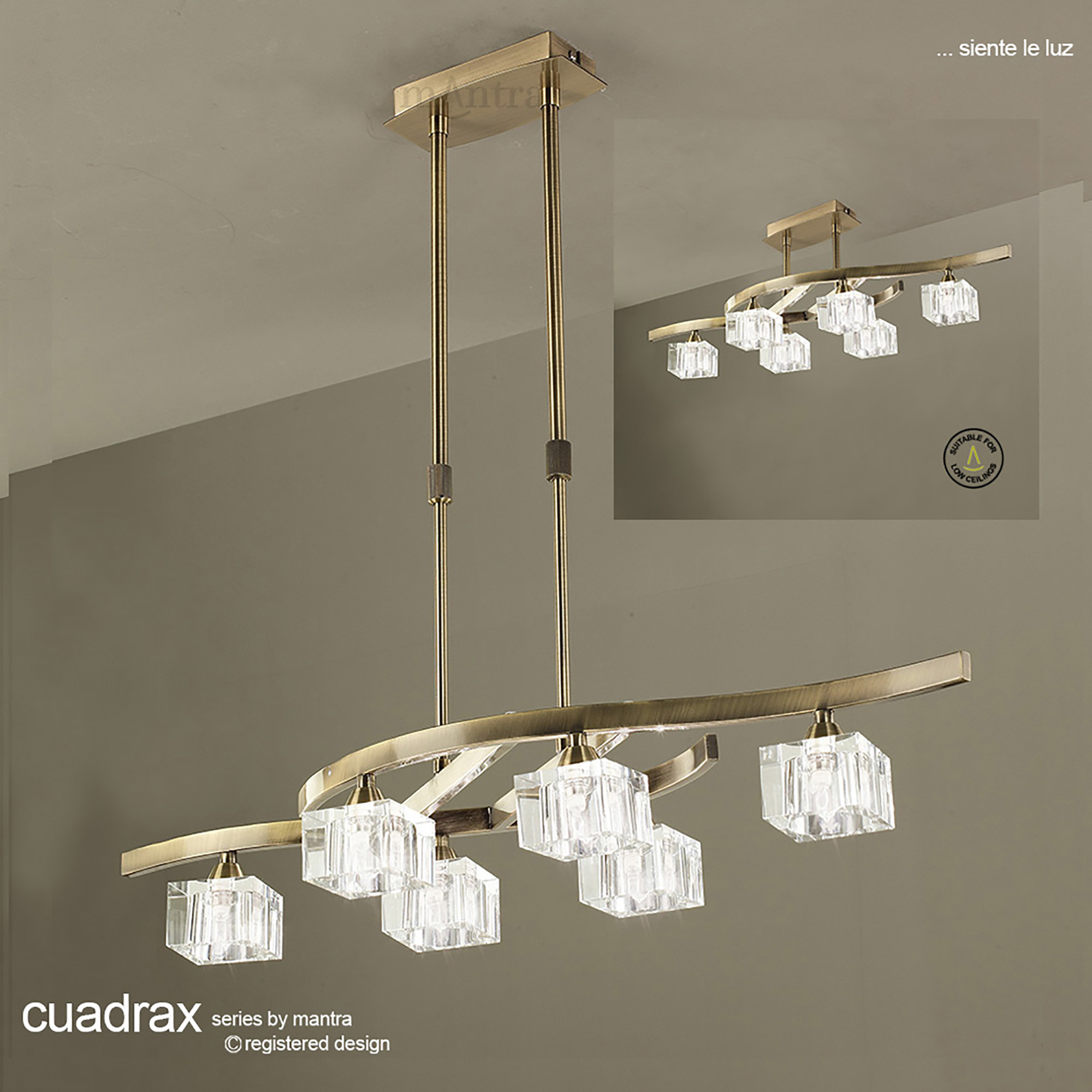 Cuadrax AB Ceiling Lights Mantra Contemporary Ceiling Lights Cuadrax AB Ceiling Lights Mantra Contemporary Ceiling Lights